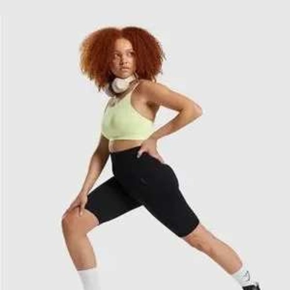 Gymshark Womens Flex Cycling Shorts S Seamless Biker Workout Black Charcoal NWT - Picture 7 of 17